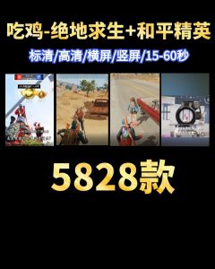 抖音快手吃鸡(绝地求生+和平精英)短视频素材-黑马创业网