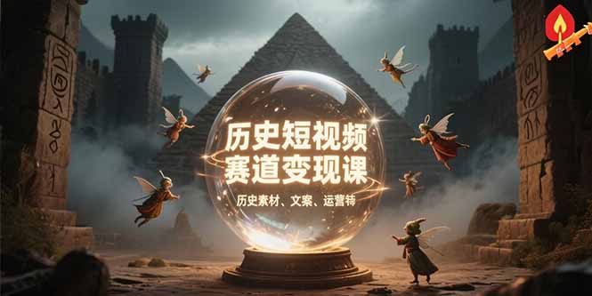 历史短视频赛道变现课，百集素材库应用，文案剪辑技巧，账号运营全案-黑马创业网