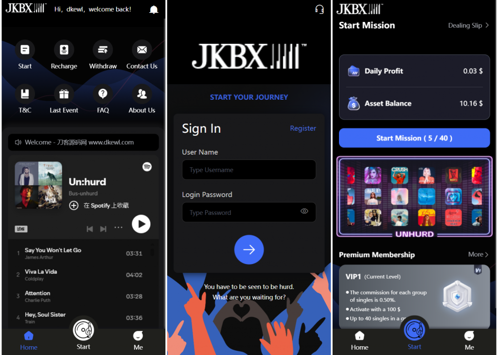 JKBX海外音乐抢单系统源码Thinkphp框架附教程-黑马创业网